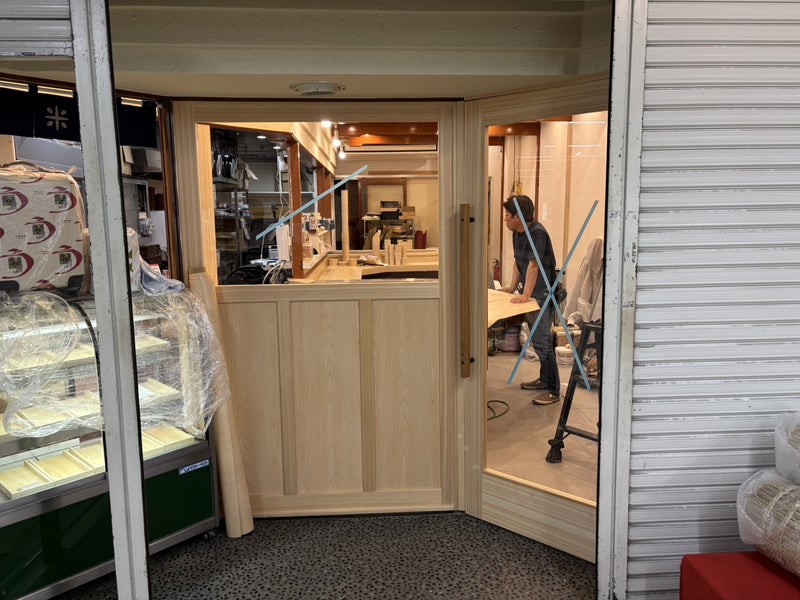 【店舗工事】飲食店の桧建具・パーテーション設置！（静岡市葵区紺屋町）